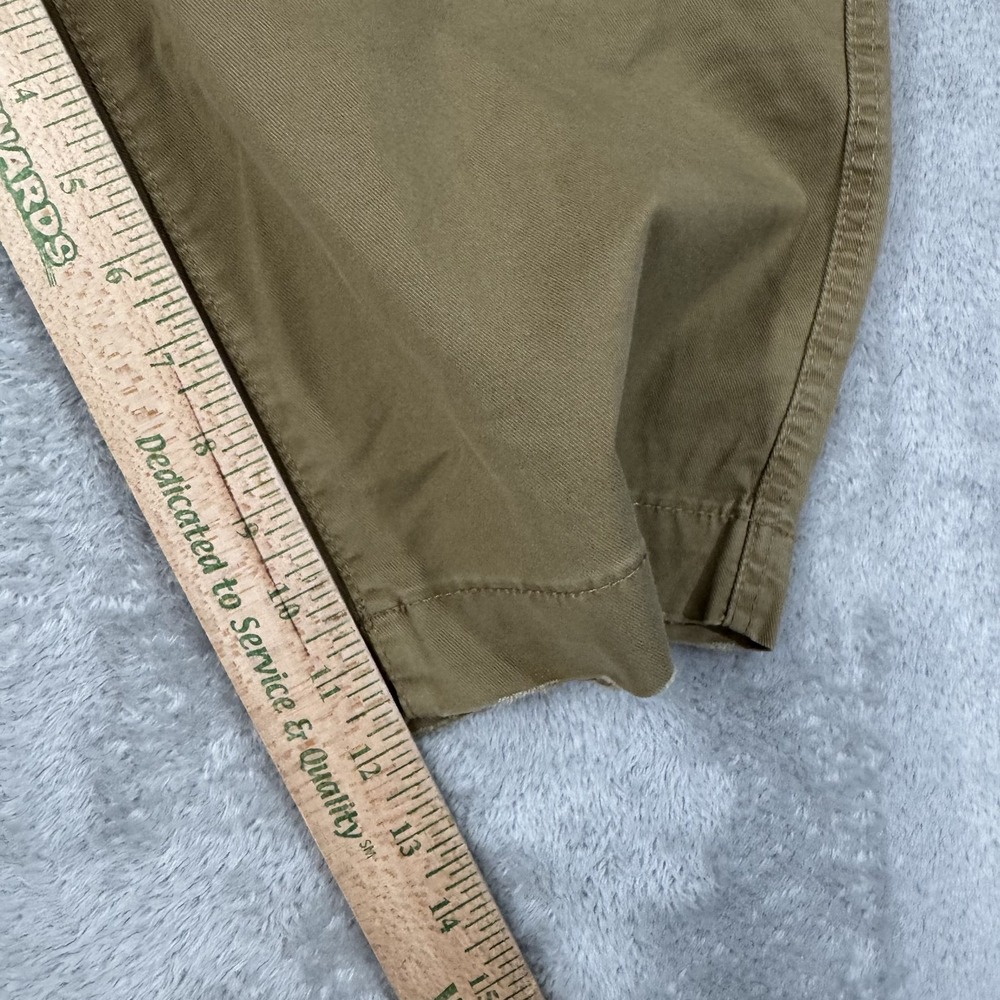 NWT American Eagle Shorts Mens 28x12 Brown Flat Front Chino Longer Length Flex - Picture 14 of 15